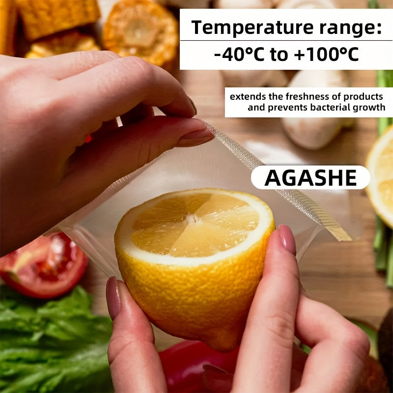 Vakuum yopishqoq sumkalar 50 ta paket BPA-bezak, tijorat darajasi, suv o'tkazmaydigan oziq-ovqat saqlash
