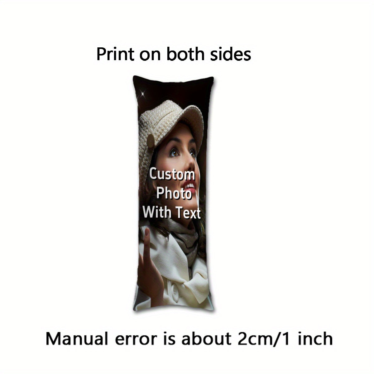 Maxsus anime va hayvonlar uchun uzun tanali yostiq qopqog'i 50.8x137.16 sm yumshoq plush sovg'a