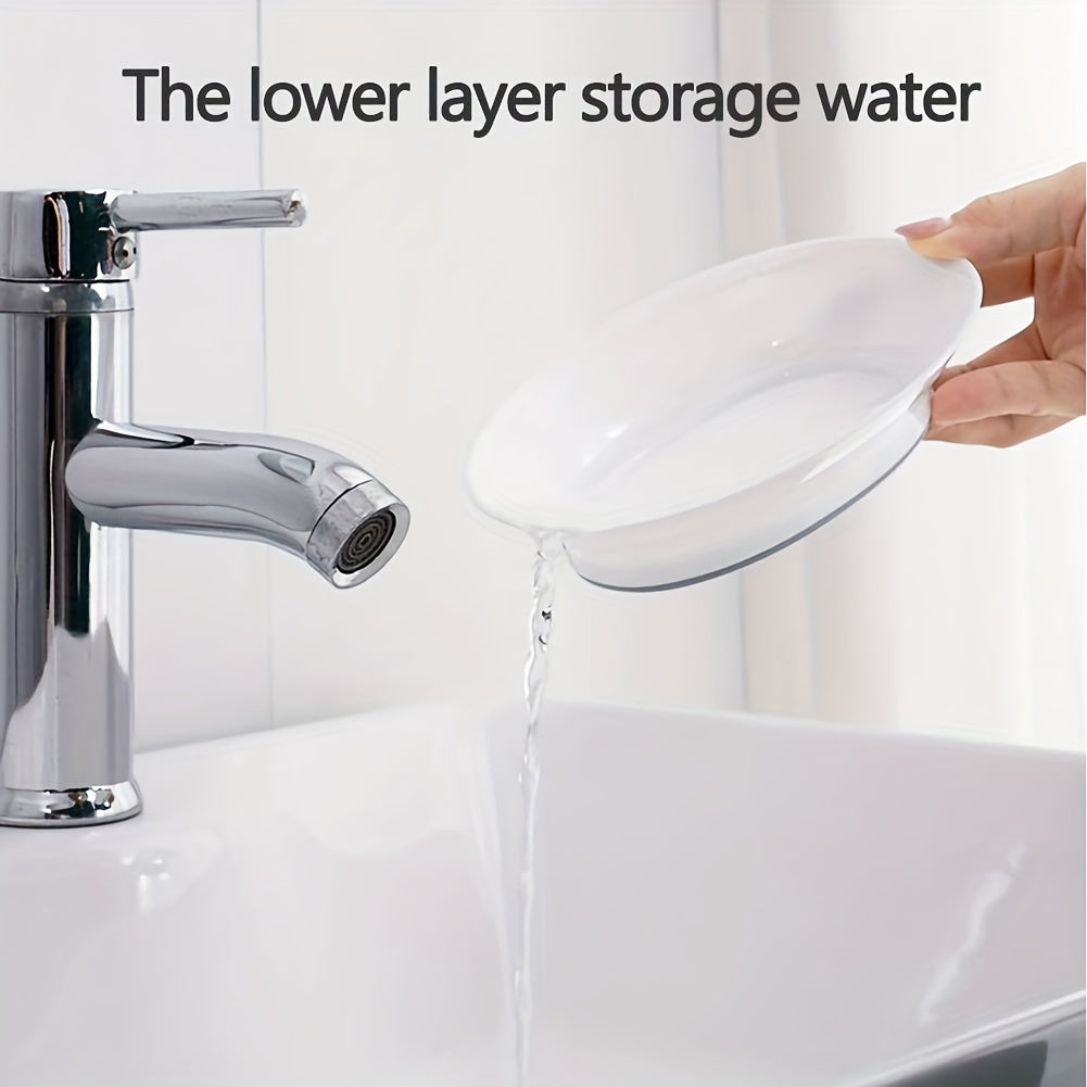 Double Layers Soap Saver for Kitchen and Bathroom Durable Plastic Storage Organizer