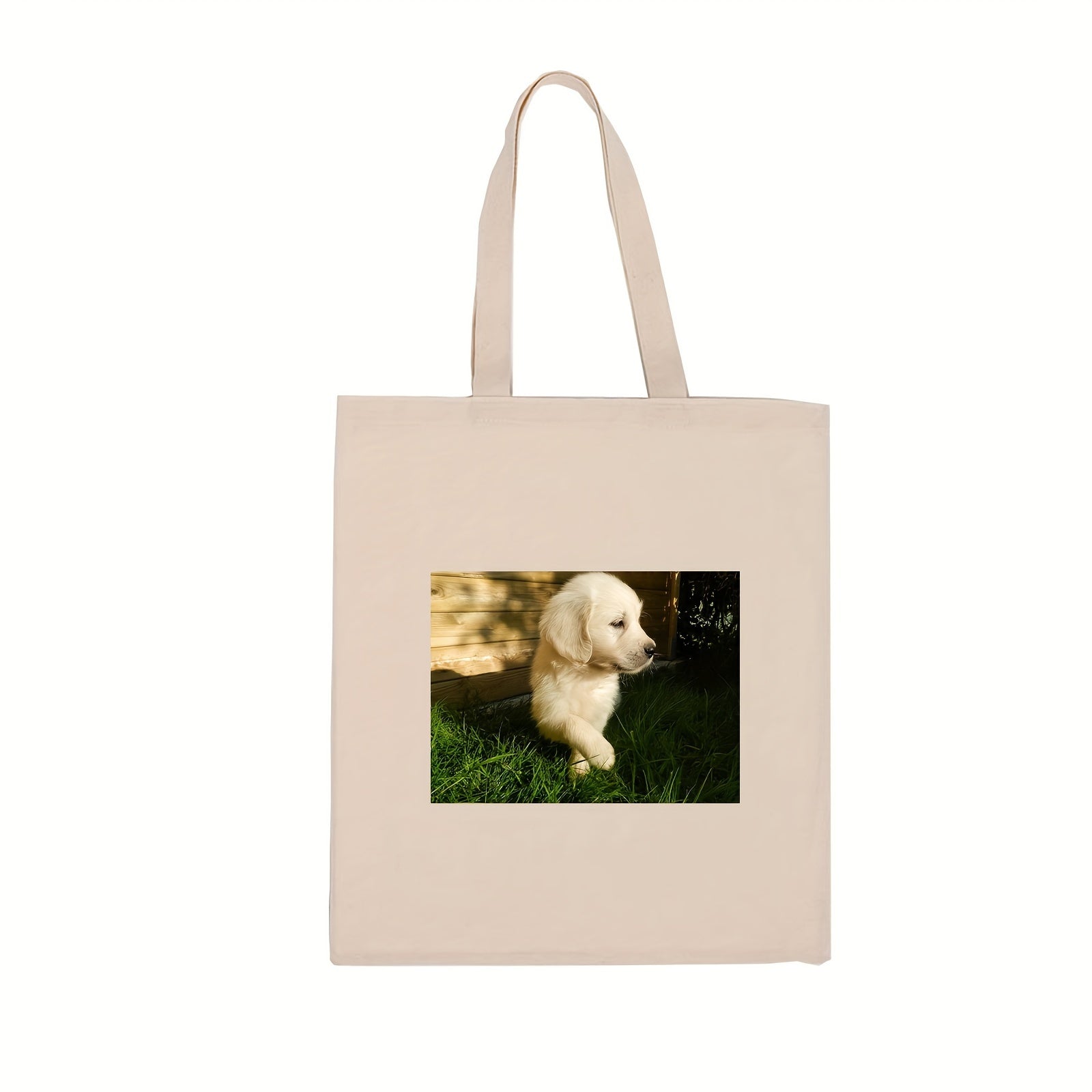 Customizable Canvas Bag Pack of 2 with Personal Photo Print in 3 Colors