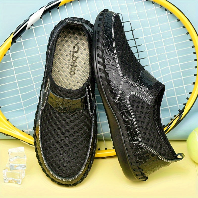 Sandalias de malla transpirable para hombre, ligeras y casuales, de uso fácil para actividades al aire libre