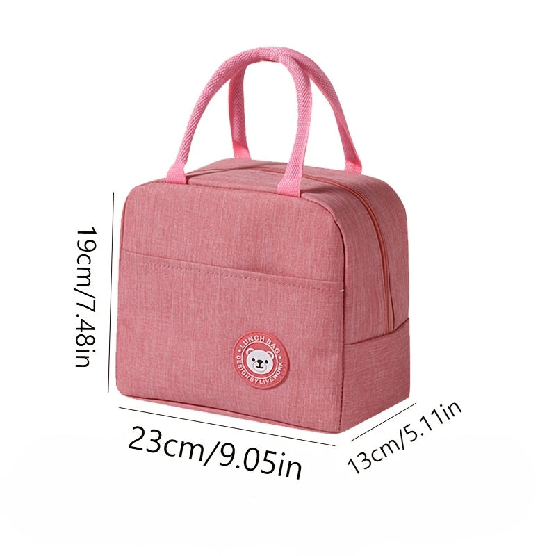 Ayı tushlik sumkasi, suv o'tkazmaydigan Oxford mato, ko‘k, zip bilan old qopqoq, tutqich