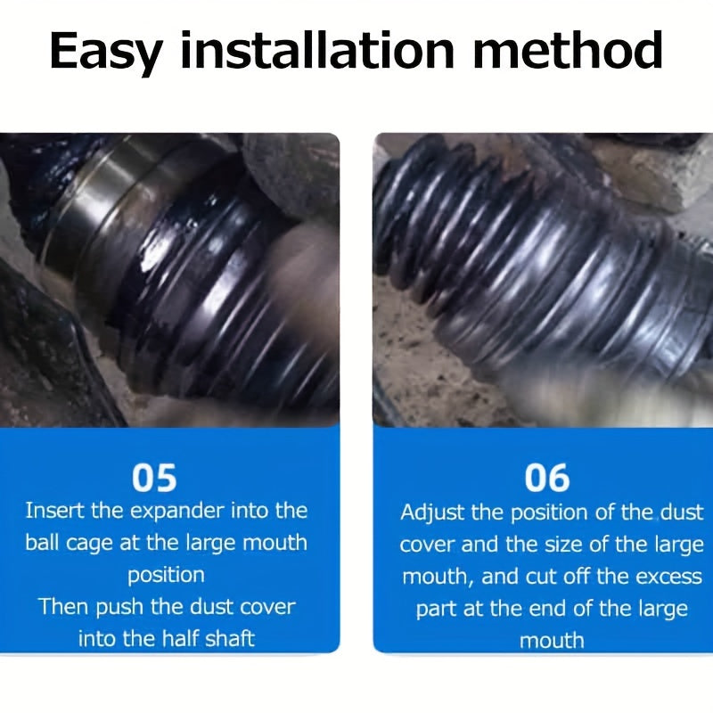 Universal Fit 2PCS Silicone CV Joint Boot Kits Car Drive Shaft Dustproof Covers