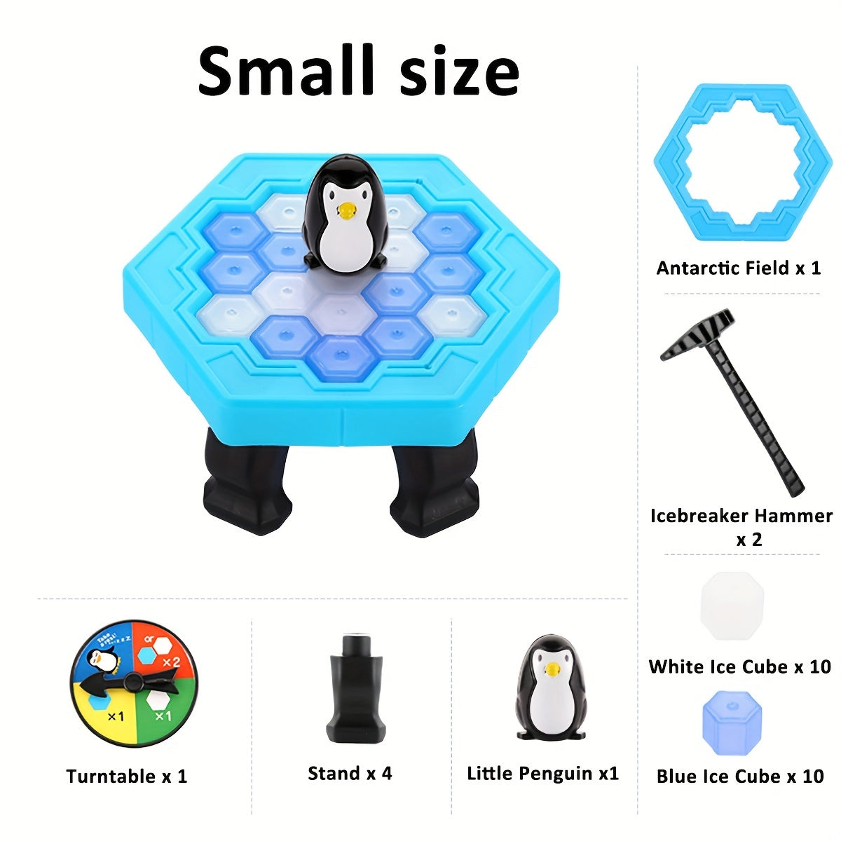 Educational Family Board Game for Kids Ages 3 Plus Penguin Rescue Plastic Durable Non-Toxic
