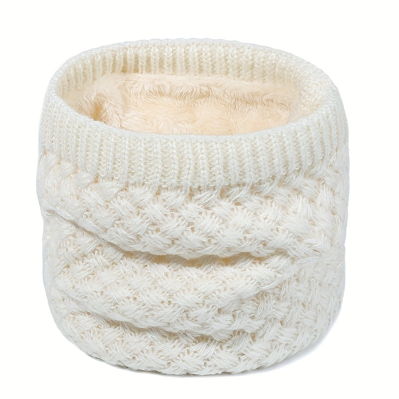 Striped Knitted Warm Neck Scarf for Men Women Winter Outdoor Ski Riding