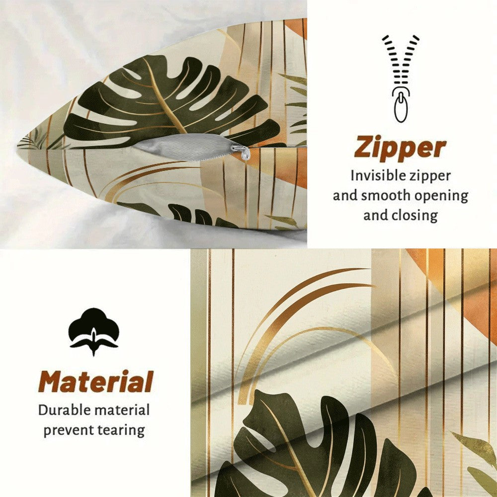 Set of 2 Waterproof Boho Chic Pillow Covers 45.72cm Square for Living Room Bedroom Outdoor