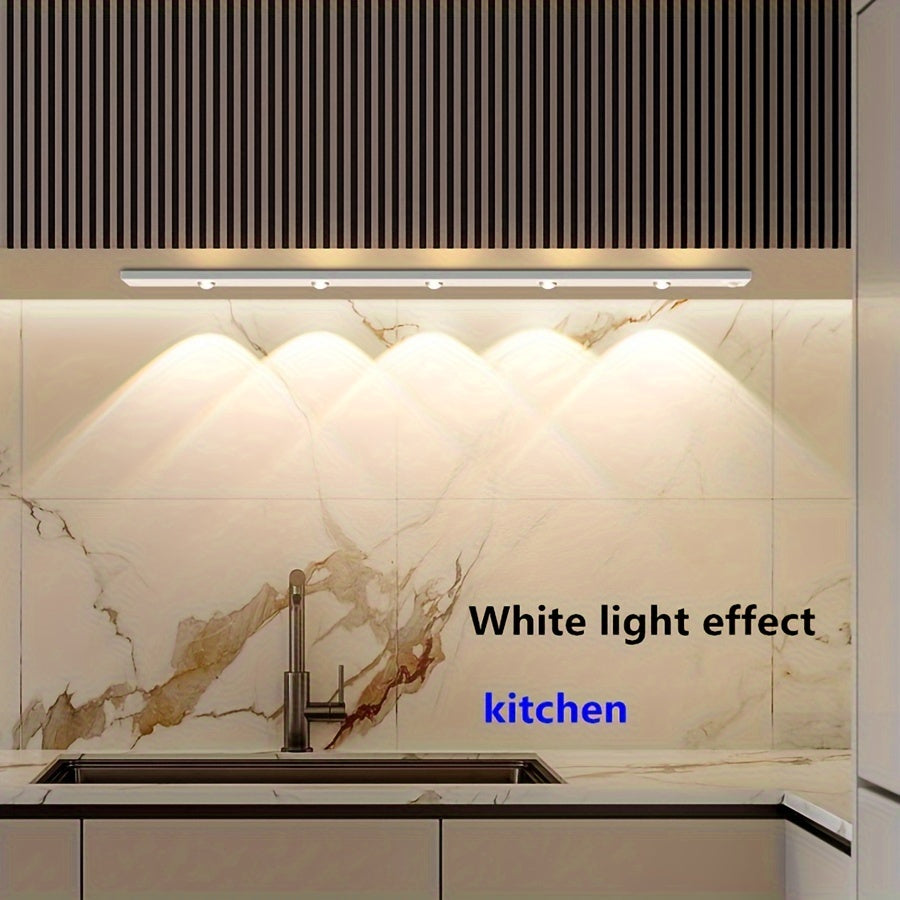 Smart Human Body Sensor Light with Motion Sensing USB Rechargeable LED Strip for Kitchen Wardrobe Bedroom