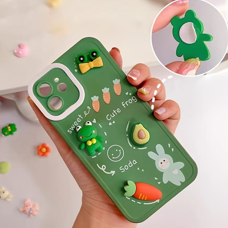 40 шт. милых мультяшных силиконовых наклеек для холодильника, телефона, термоса, декора