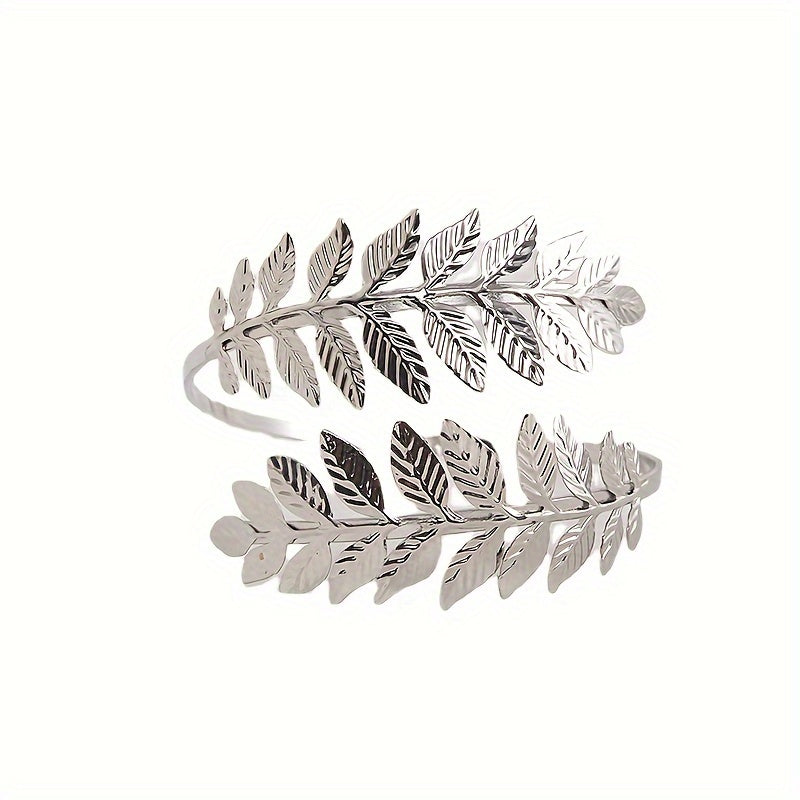 Decorative Curtain Tieback with Gold Accents and Leaf-Shaped Hooks