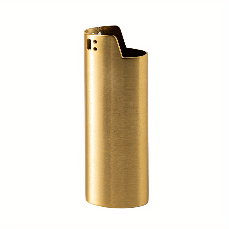 Metal Lighter Shell Durable Metal Case Refillable Lighter Cover Black Golden Tan