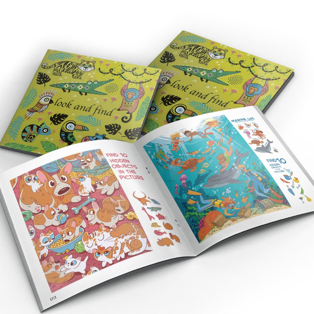 Kids' Educational Hidden Object Picture Book for Focus and Concentration