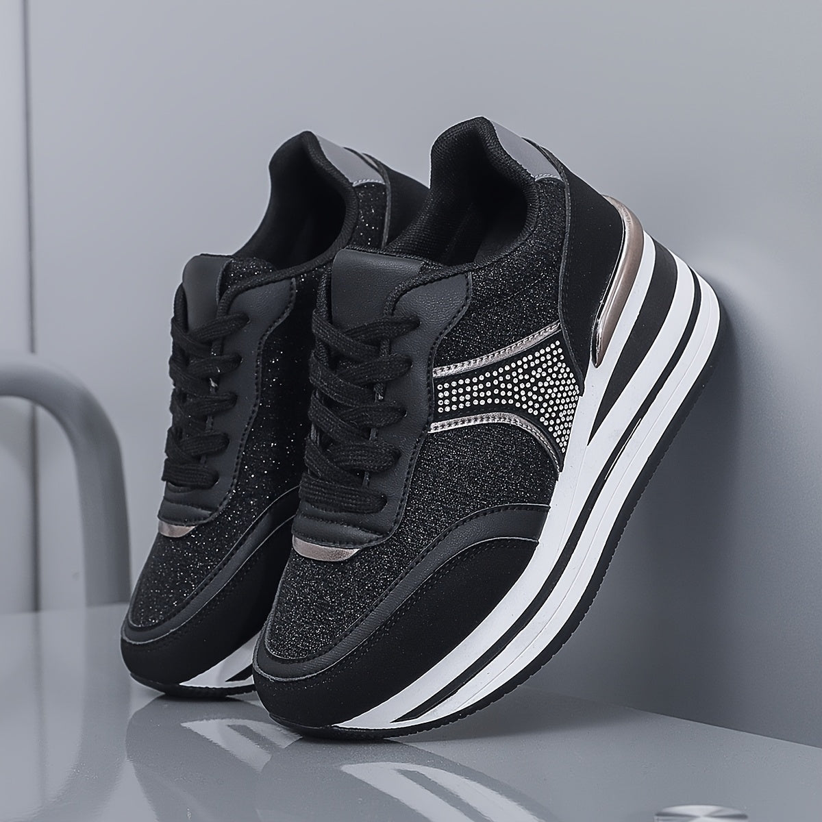 Women's Mesh Casual Sneakers With Thick Soles All-Season Breathable