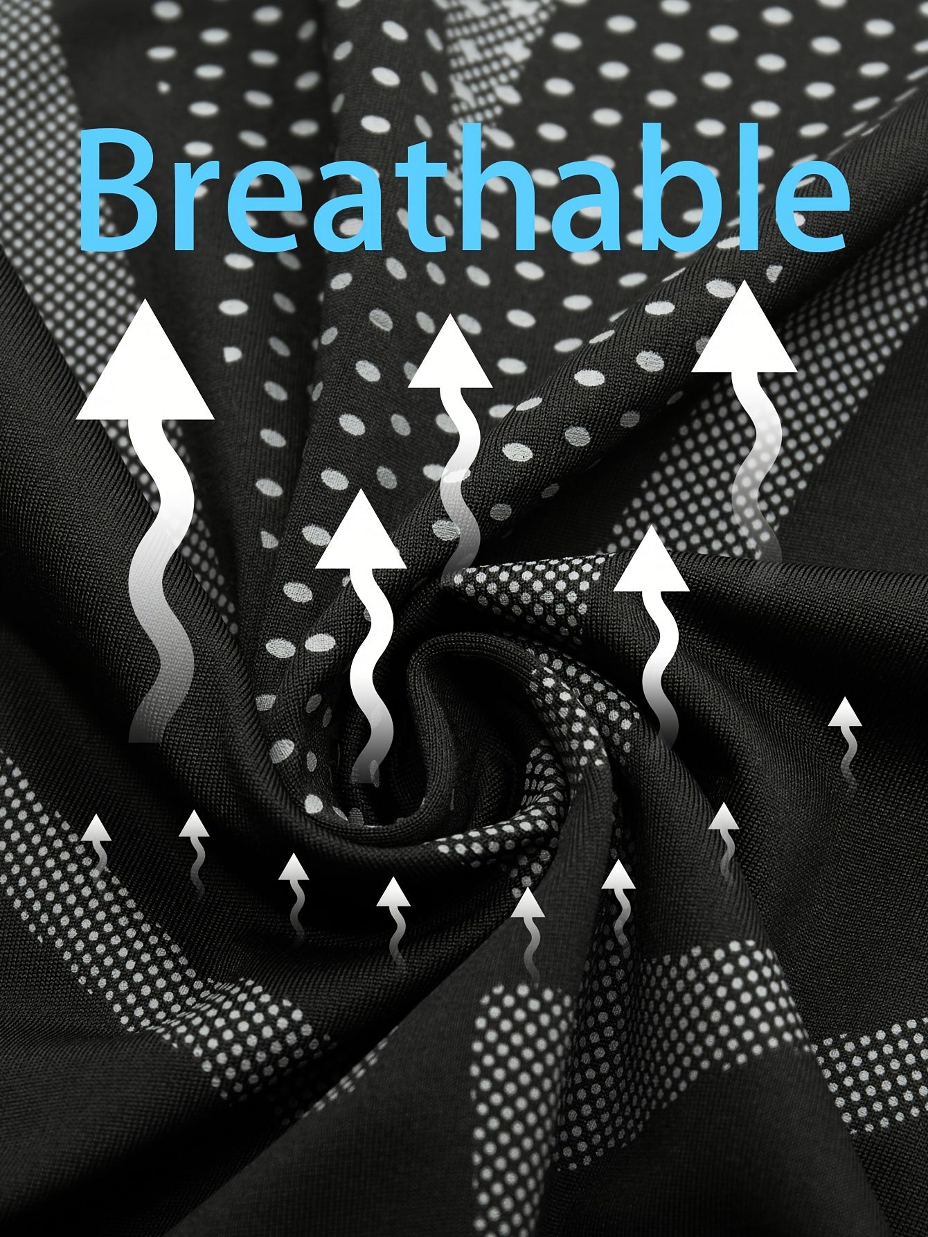 Erkaklar uchun 2 qismli sport tanki, tez quriydigan, nafas oladigan va ingichka siqish xususiyatlariga ega, geometrik dizayn bilan.