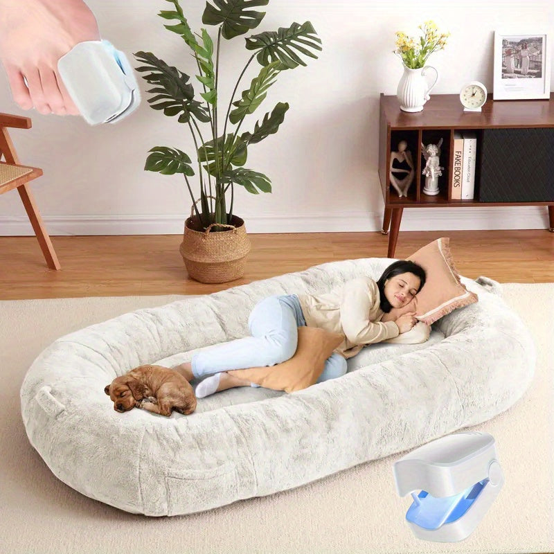 USB Rechargeable Nail Relaxer Device with LED Lights Compact Portable White