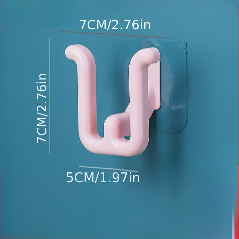 Wall-Mounted Plastic Shoe Rack Space-Saving Easy Install Non-Perforated Slipper Holder