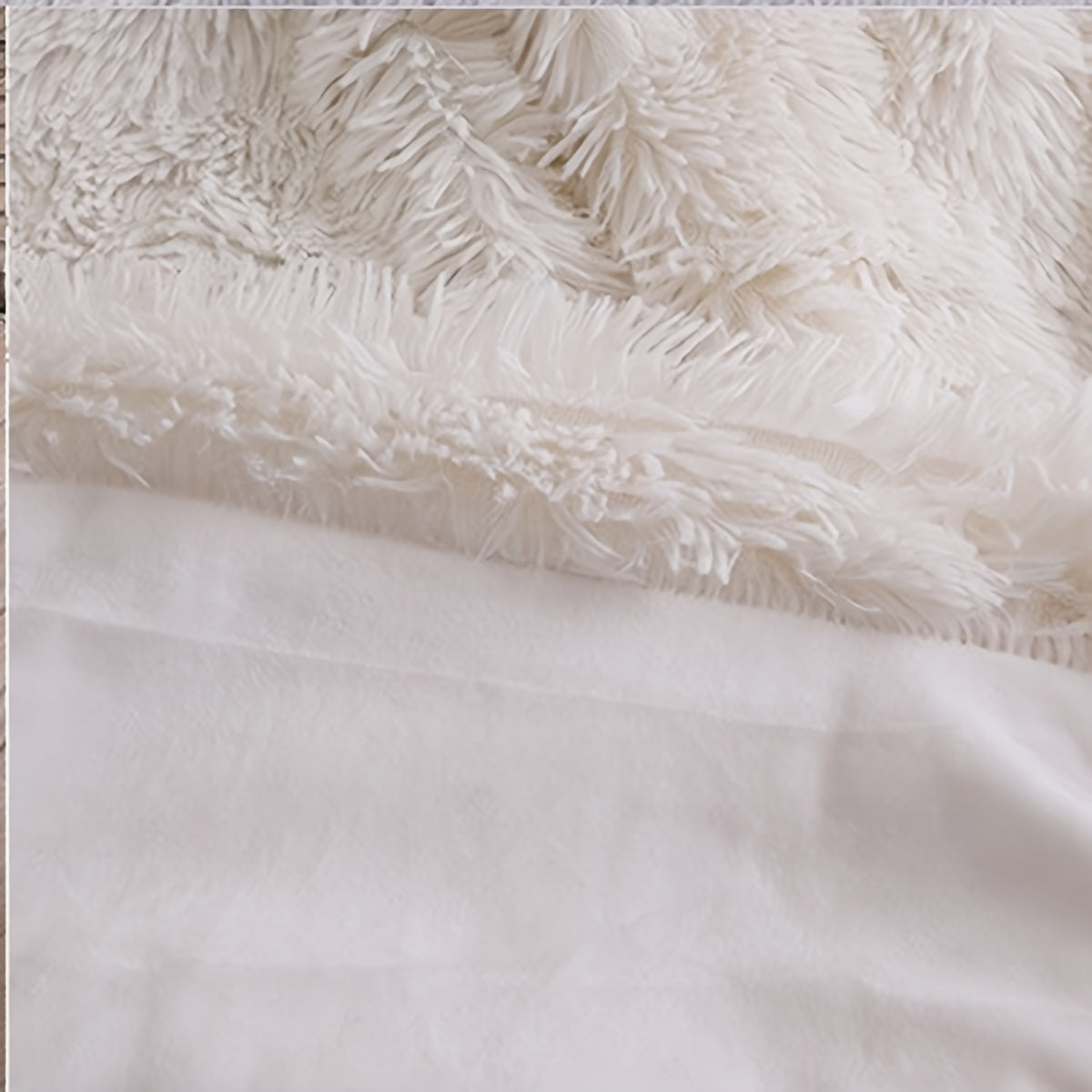 White Nordic Coral Fleece Throw Blanket Soft Warm Winter Sofa Cover