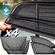 2/4 dona Avtomobil quyosh nuri himoya qilish tarmog'i UV himoyali oynani yopish uchun SUV avtomobil uchun mo'ljallangan mo'ylovlar tarmog'i