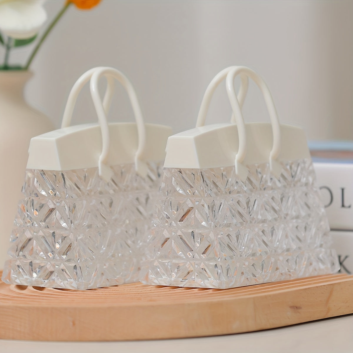 Petal Design LED Night Light for Bedroom Home Decor Battery-Operated Table Lamp with 3D Visual Effect