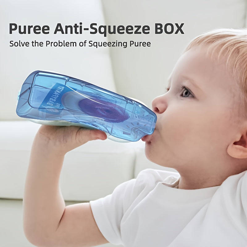 Baby Food Pouch Holder Spill-Proof Flip-Top for Juice Boxes