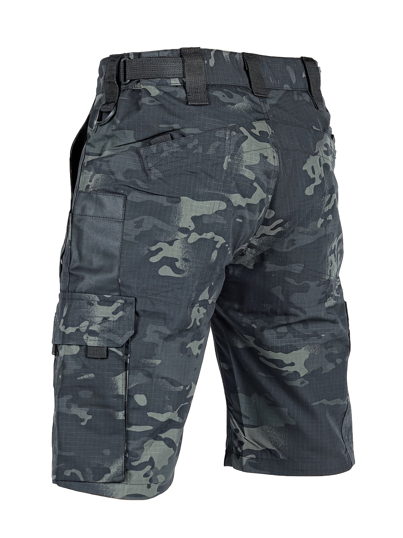 Erkaklar uchun tasodifiy bir rangli shortlar, keng kesim va ko'p cho'ntakli dizayn bilan, yoz/fasl bahorida plyaj kiyimlari yoki dam olish kunlari uchun mukammal.