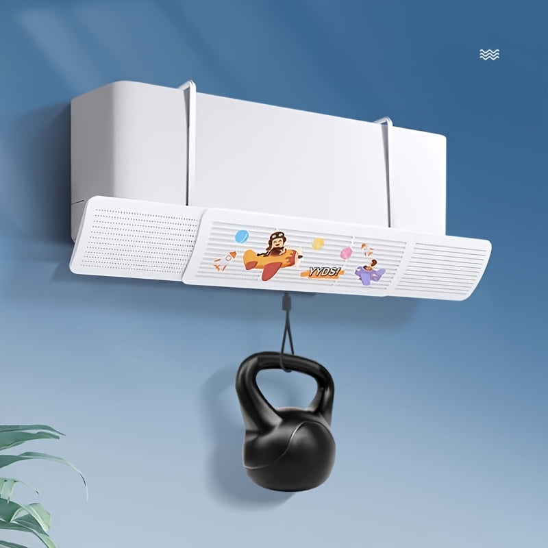 Large Air Conditioning Windshield Block Direct Airflow Improve Comfort Cartoon Print