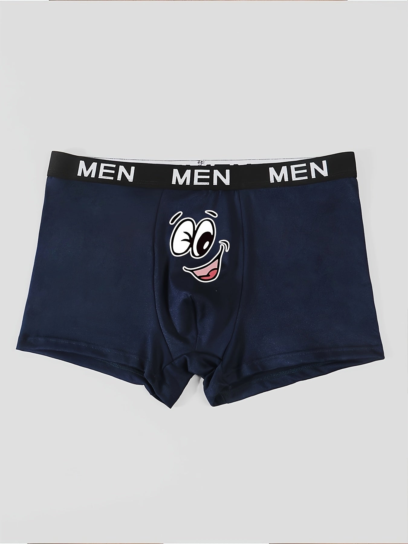 Men's Breathable Thin Boxer Shorts with Cute Print Polyester Elastane