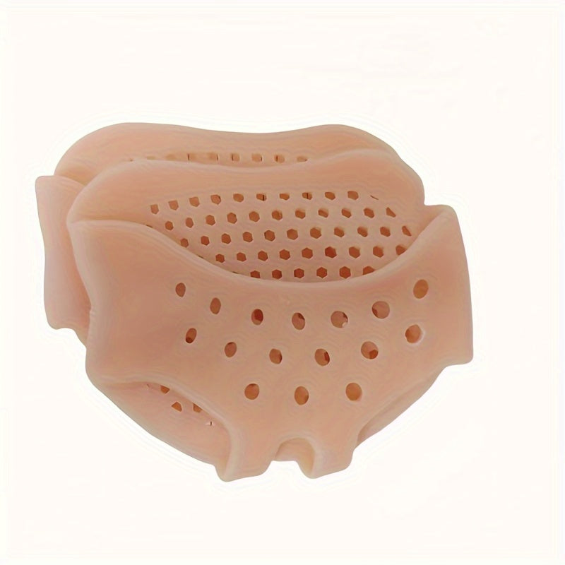Women's Silicone Forefoot Cushions Shock-Absorbing Insole with Toe Protector