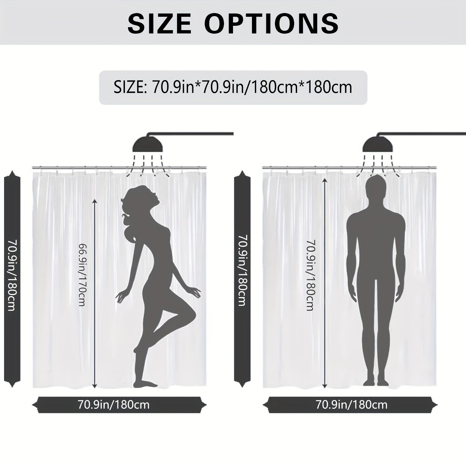 Animal Print Shower Curtain Water-Resistant Polyester with Hooks Machine Washable