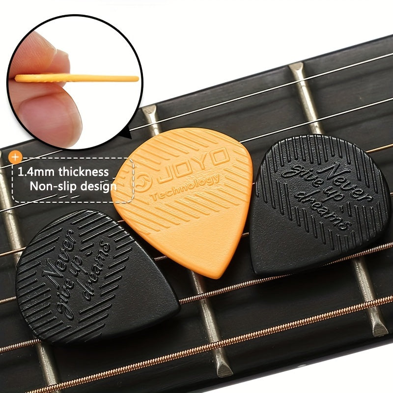 Set of Guitar Picks 1.4mm Non-Slip Plastic for Acoustic and Electric Guitars 5-20 Pieces