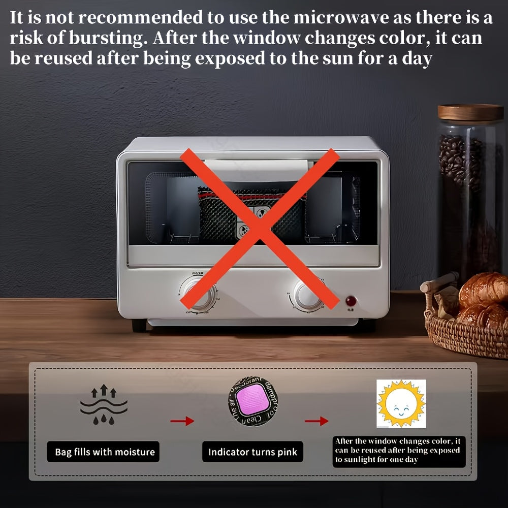 Bolsa reutilizable de silicona para deshumidificación de coche 100g Absorbedor de humedad para vehículo