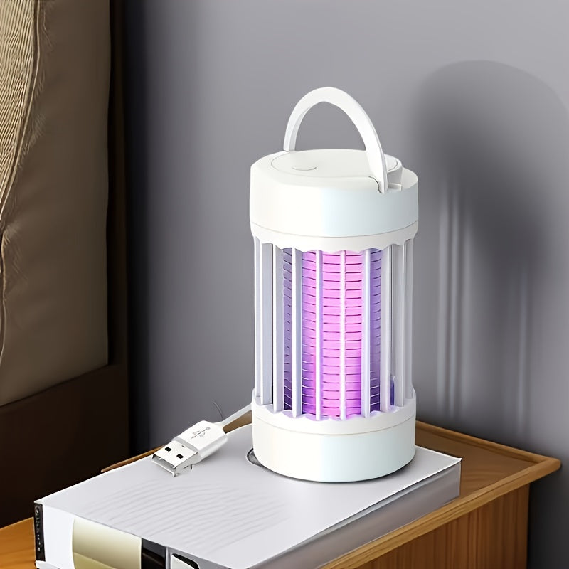 Sukutli USB quvvatlangan komar lampasi, UV yorug'ligi yordamida, kimyoviy bo'lmagan 360° tuzoq, shovqinsiz.