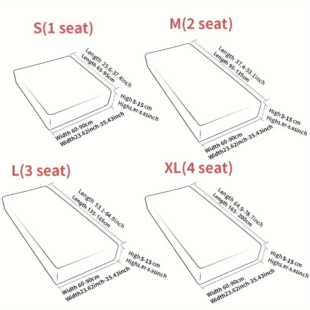Универсальный комплект чехлов для подушек дивана для одно-, двух-, трех- и четырехместных диванов. Классический стиль, машинная стирка, защита ткани, мягкий материал, без украшений и принтов, вес ткани 250-300 г.