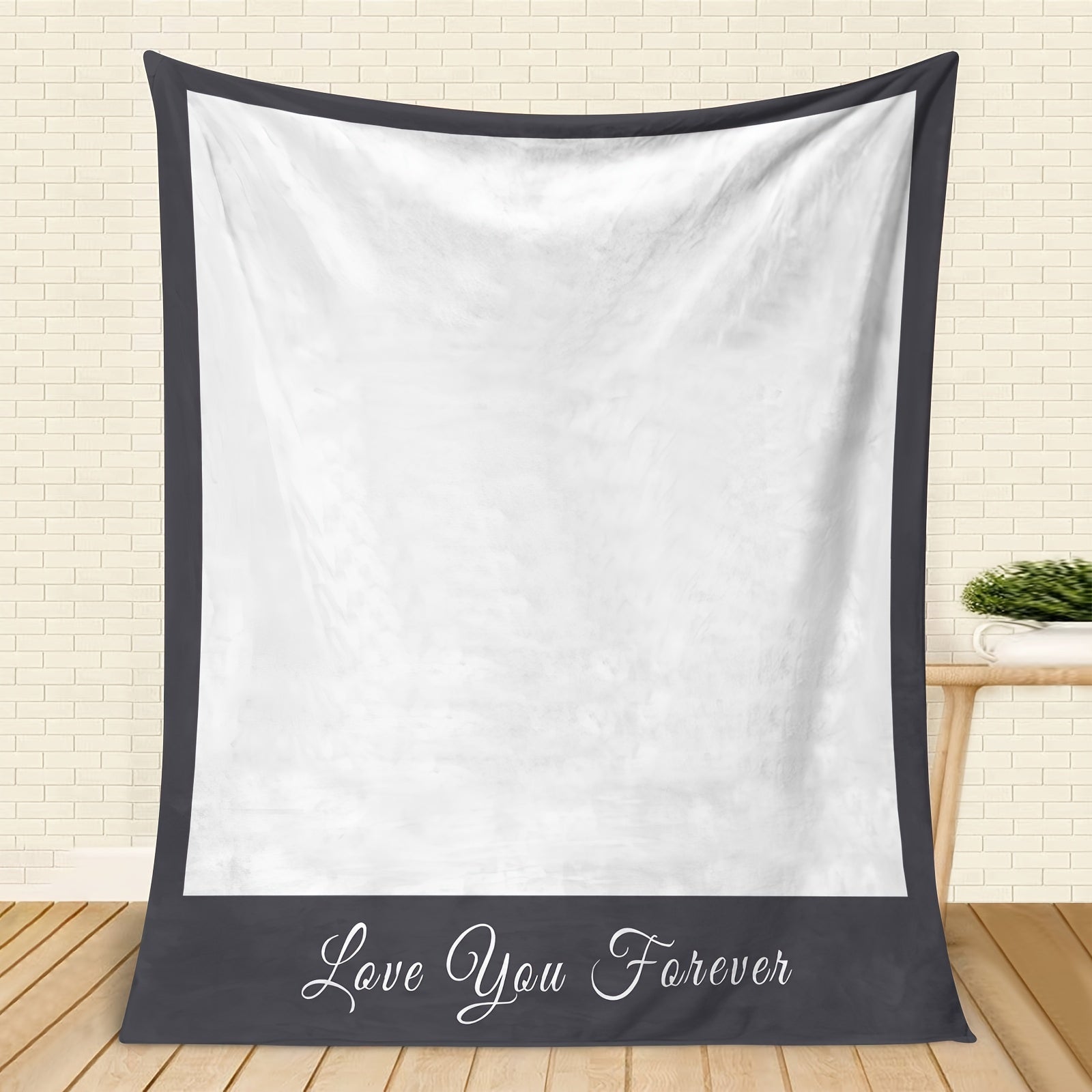 Personalized Flannel Photo Blanket for Gifts with Digital Print and Mixed Colors