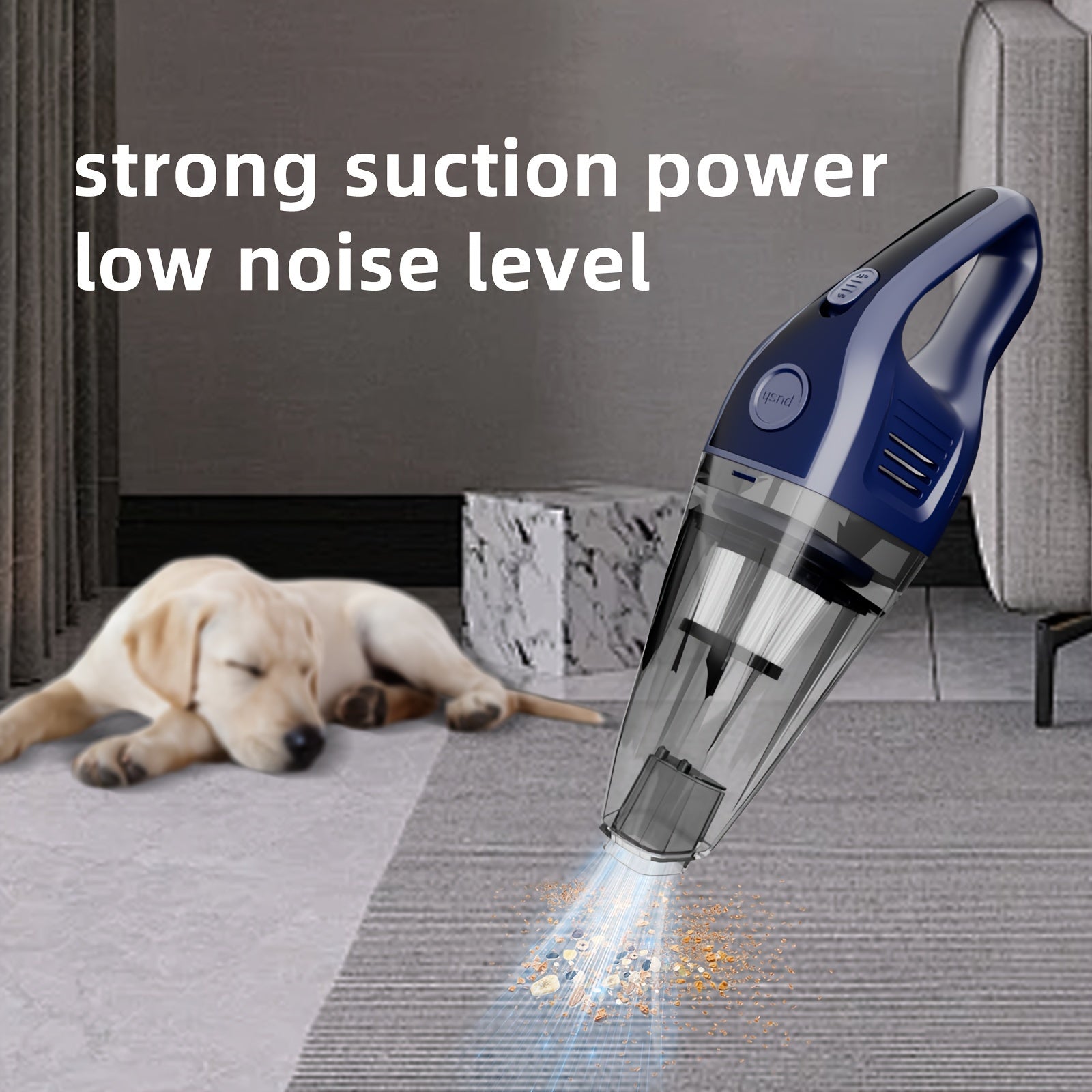 Handheld Cordless Wet Dry Vacuum Cleaner for Home Car Rechargeable Compact