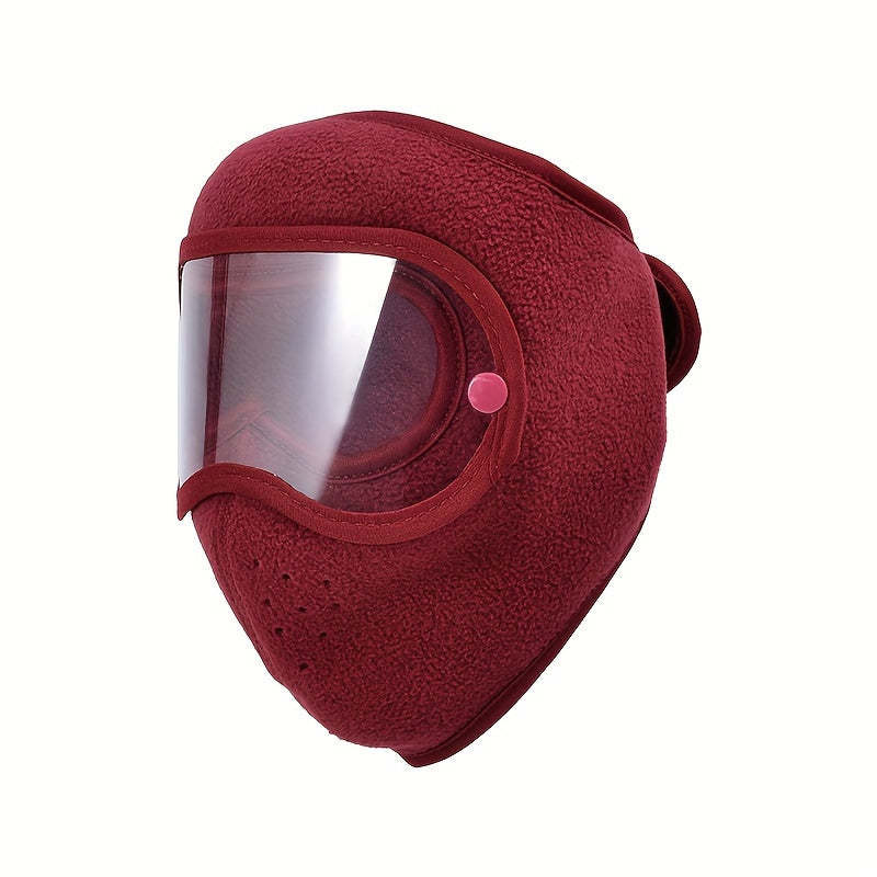 Winter Unisex Full Face Mask Microfiber Breathable Dustproof Ski Cycling Mask