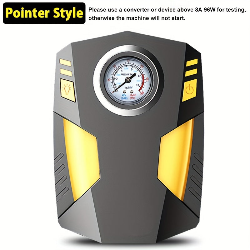 Portable 12V Car Tire Inflator with Digital Display and Multi-Function