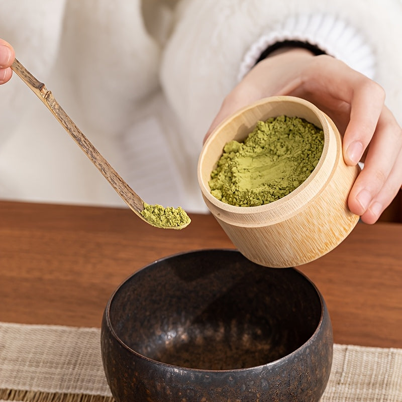 Wooden Matcha Whisk Set with Tea Scoop Spoon and Ladle for Tea Ceremony