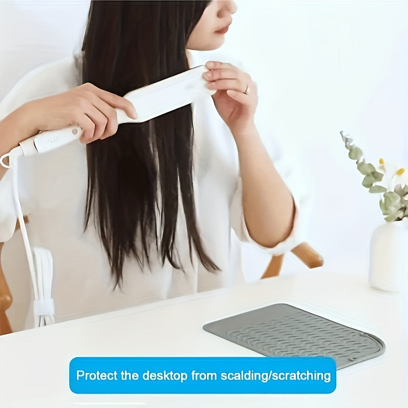 Heat-Resistant Silicone Mat for Hair Tools Surface Protector Flat Iron Curling Iron