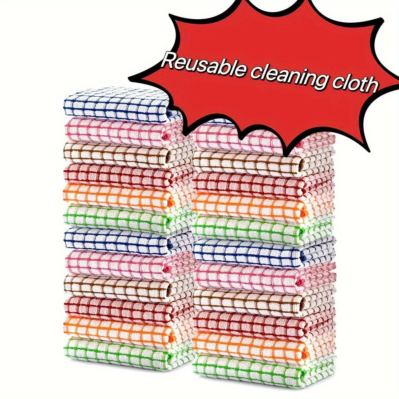 Reusable Microfiber Kitchen Towels Set, Space-Themed, Soft and Absorbent