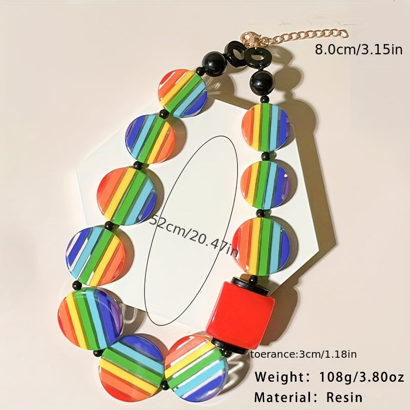 Ayollar uchun qo'l bilan tayyorlangan chiziqli rezina bo'yinbog' - Dam olish uchun zamonaviy va mukammal, har kuni yoki sport kiyimlari uchun ko'p maqsadli moda aksessuar, barcha mavsumlar uchun mos - Qoplama yoki mozaika materiallarisiz tayyorlangan