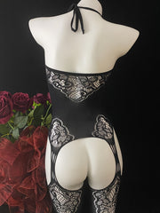 Mono de talla grande para niñas con algodón elástico azul