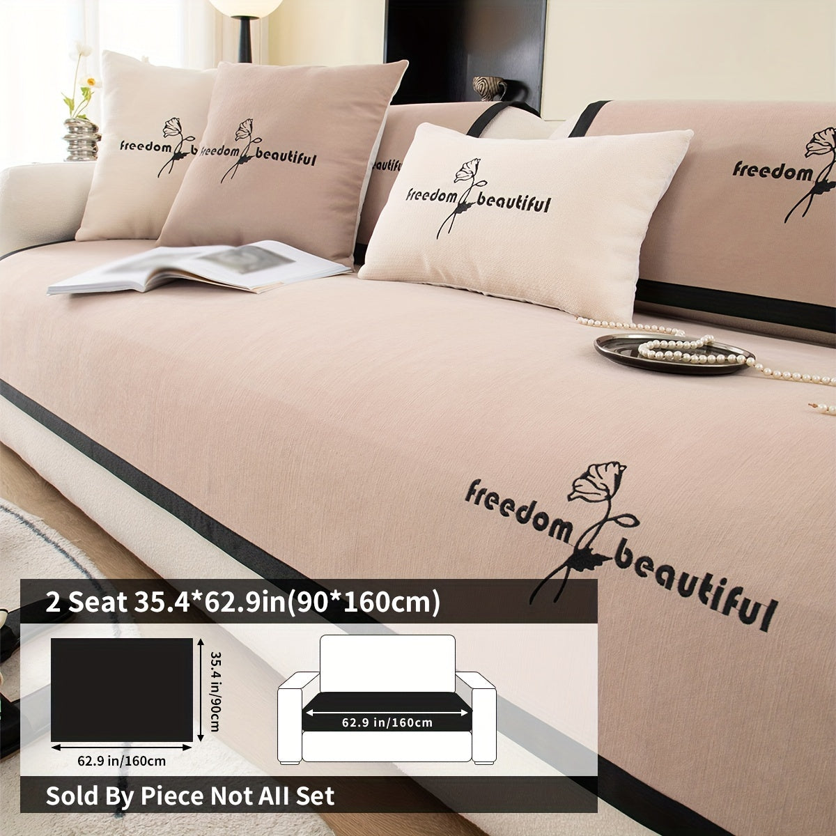 Современная накидка на диван из полиэстера для кресла, loveseat, 3-4 местного секционного