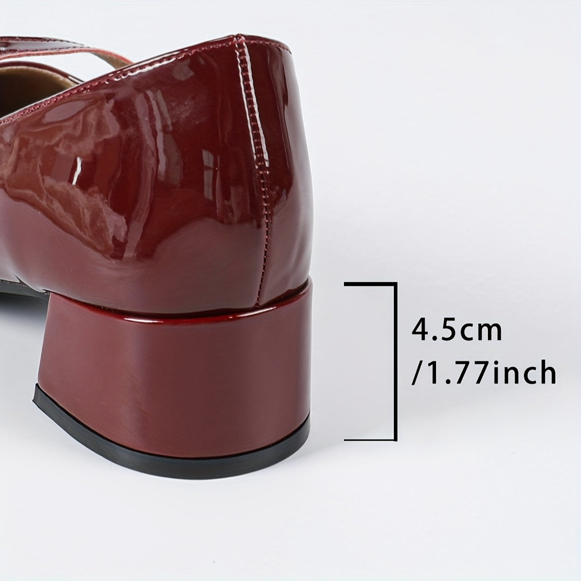 Women's Casual High Heels Slip-On Bow Buckle Round Toe Solid Colors