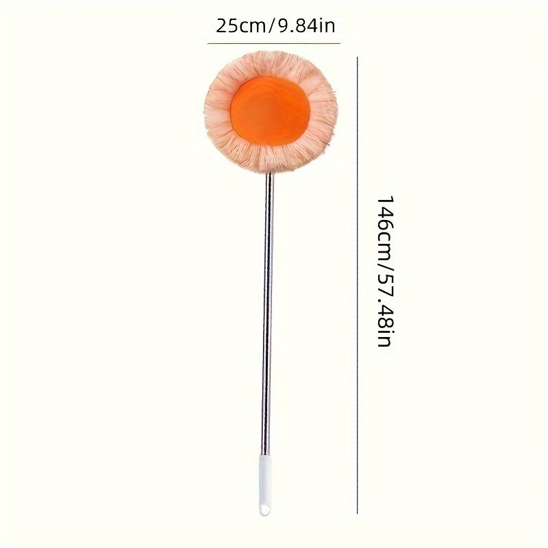 Tez o'zgartiriladigan, ko'p maqsadli shift mopu to'plami 2 ta noyob bosh bilan - turli sirtlarda, masalan, pol, devor, plitka, deraza va transport vositalarida oson chang olish va mop qilish uchun moslashuvchan, aylanuvchi dizayn.