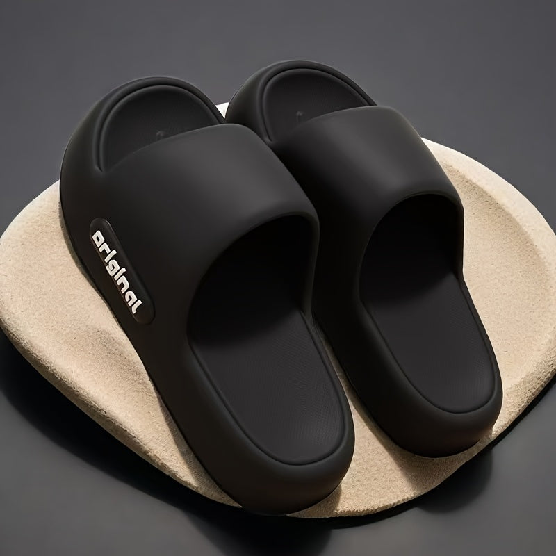 Women Eva Slides Thick Cushioned Open-Toe Indoor Outdoor House Slippers Red