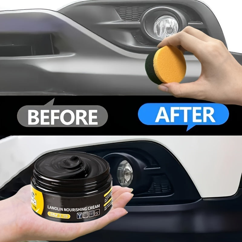 Car Plastic Rubber Repair Agent 100ml Nourishing Cream Bumper Gloss Restoration