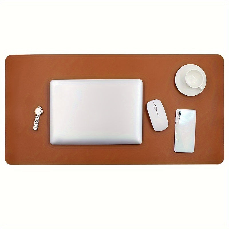 Large PU Leather Desk Pad Blotter Waterproof Non-Slip Extended Mouse Pad Laptop Desk Mat