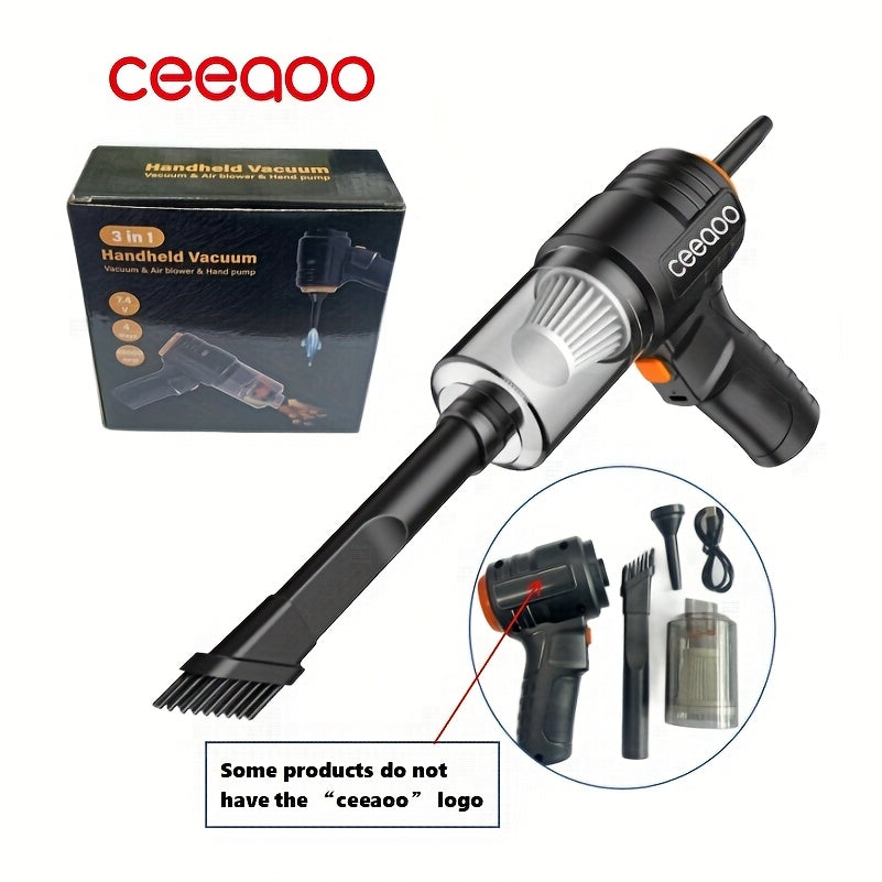 Aspiradora de mano recargable multiusos con fuerte succión y accesorios