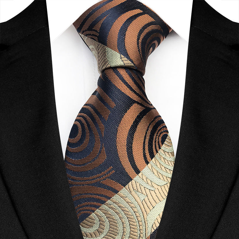 Men's Paisley Waist Flower Tie for Formal Business and Casual Wear