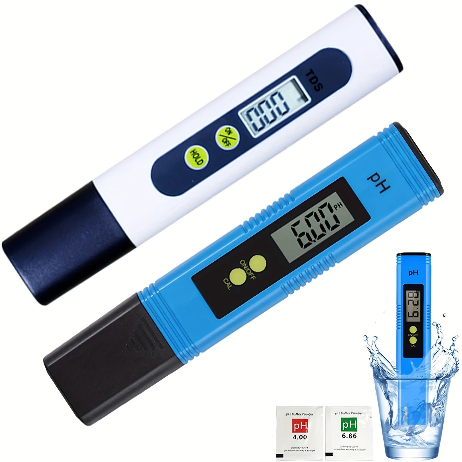 Digital Water Quality Tester Pen for pH and TDS Monitoring for Aquariums Pools and Spas